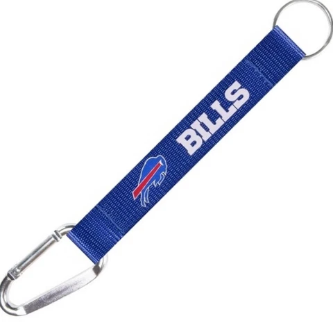 Buffalo Bills 8” NFL Carabiner Lanyard Team Keychain Cover