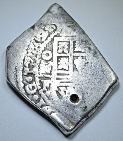 1732 Bangka Hoard Mexico Silver 8 Reales Spanish Dollar 1700's Pirate Cob Coin Cover