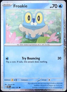 Pokemon TCG Froakie 056/197 Ossidiana Fiamme Cosmos Holo Carta Promo - NM - Foto 1 di 3