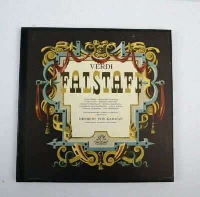 VTG VERDI-FALSTAFF-Karaja 3 LP Set ANGEL 3552 England Record - Image 1 of 4