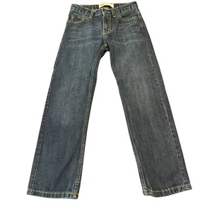 Levis 505 Boys Size 10 25"x25" Adjustable Waist Medium Wash Denim Jeans ๐ - Picture 1 of 13