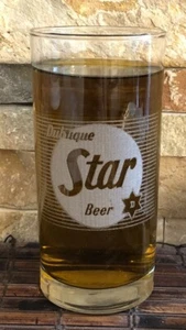Vintage Dubuque Star Beer Glass Dubuque Star Brewing Co Dubuque Iowa - Picture 1 of 1