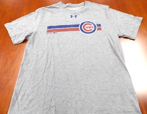 NEW UNDER ARMOUR MLB CHICAGO CUBS GRAY PERFORMANCE T-SHIRT SIZE L - Picture 1 of 4