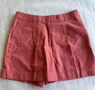 NWT Boden Women’s Shorts Coral Glorious British Style Size 14 Cuffed Casual - Image 1 of 4