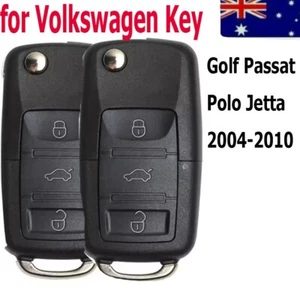2XComplete Remote Key Fob to Suit VW Volkswagen Golf Passat Polo Jetta 2004-2010 - Picture 1 of 4
