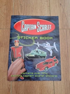 Libro de pegatinas Captain Scarlet - Gerry Anderson 2001 - sin usar - Imagen 1 de 15