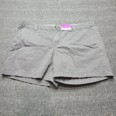 Pantalones Cortos Merona Para Mujer 14 Gris Clásico Chino 5 Pulgadas Entrepierna Algodón Informal Verano Foto 1 de 4