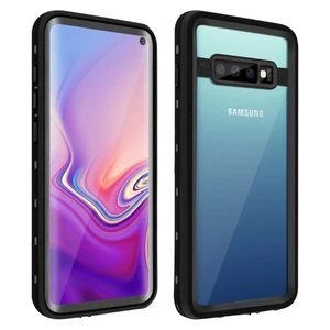 Coque pour Samsung Galaxy S10 Bi-matière Waterproof 2m Film Écran Redpepper noir - Photo 1 sur 6