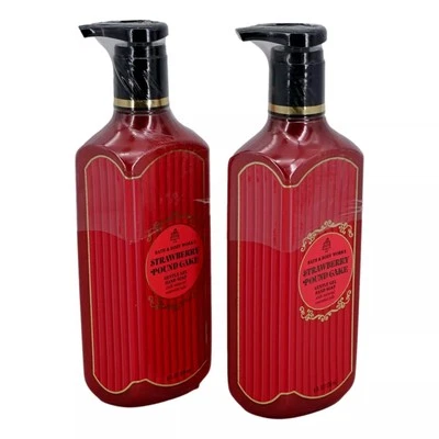 Bath & Body Works Strawberry Pound Cake Deep Cleansing Hand Soap 2 Pack 8 oz. - Image 1 of 4