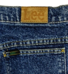 VTG Lee Jeans Men's 36x29 (Tag 38x32) Blue Stone Wash Straight Leg USA Made - Picture 1 of 11