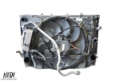 2014 - 2016 BMW F32 F33 435I N55 FRONT RADIATOR COOLING FAN SET ASSEMBLY OEM Foto 1 de 4