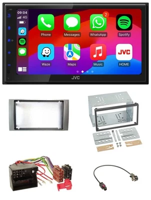 JVC Bluetooth 2DIN MP3 DAB USB Autoradio für Ford Kuga Fusion Transit 05-12 silb - Bild 1 von 4