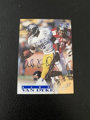 Alex Van Dyke 1996 Classic Pro Line GOLD Rookie Auto #d 124/250 New York Jets - Image 1 of 2