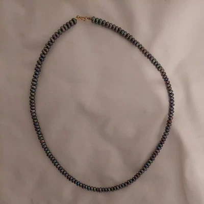  Fresh Water Pearl colar Necklace With  9ct Gold Clasp 18cm  - Image 1 of 4