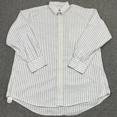 Vintage Sears Roebuck Shirt Mens 16.5 White Striped Barrel Cuff Made In USA - Image 1 of 4