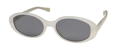 NEW SALT NADINE SUNGLASSES JAPAN MOW 52-18-142 PLASTIC WHITE OVAL WOMENS - Image 1 of 4
