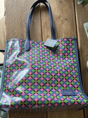 Kate Spade Gotham Tote Patio Tile Print Bag BNWT RRP £295 - Image 1 of 4