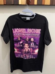 Lionel Richie w/ Earth Wind & Fire Sing a Song All Night Long Tour Tshirt Small - Picture 1 of 7