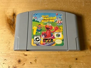 Elmo's Number Journey Nintendo 64 N64 Auténtico Probado ¡Envío Gratis!! - Imagen 1 de 8