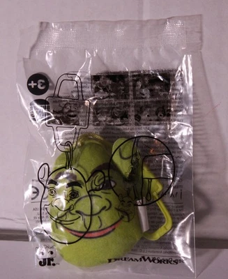 汉堡王儿童俱乐部 2025 梦工厂钥匙链玩具史莱克钥匙链全新密封 — 第 1/2 张图片