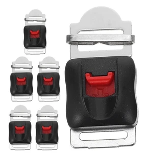 6 Pezzi Fibbia Sportiva Moto Clip Mento Cinghia Fibbie Cappello Rigido Clip - Foto 1 di 12