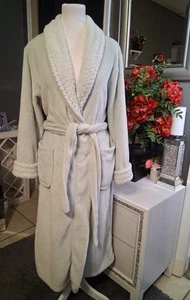 Carol Hochman Womens Super Plush Pale Green Wrap Robe Size Small - Picture 1 of 7