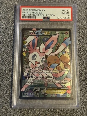 Pokémon TCG X&Y / GENERATIONS:RC - SYLVEON EX Full Art #RC32 - PSA Grade 8 ('16) - Image 1 of 2