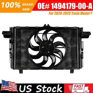 FOR 2020-2023 Tesla Model Y Engine AC Radiator Cooling Fan Assembly 1494179-00-A - Bild 1 von 12