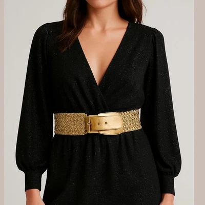 Linea Pelle Vintage Gold Waist Leather Belt Large - Image 1 of 4