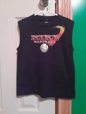 Black Nike Baseball Boys Tanktop. Size 5. - Image 1 of 3