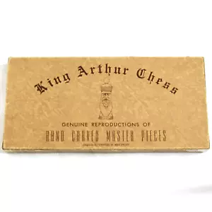 Set scacchi King Arthur completo vintage Drueke & Sons n. 1007 - Foto 1 di 8