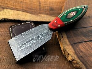 Leather Cutter- Handmade Damascus Steel Cutter-Skiver-Cutting Tool-LD129