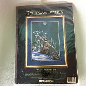 NOS Dimensions Gold Collection SACRED CONNECTION Counted Cross Stitch Kit 1998 - Picture 1 of 4