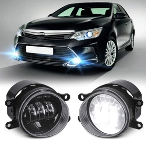 Pair LED Fog Lights For Toyota Camry 2007-2014 Corolla Sienna Yaris Prius Lexus - Picture 1 of 12