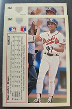 1991 Upper Deck "1990 Baseball Hologram" ERROR VARIATION * PICK CHOOSE Player *