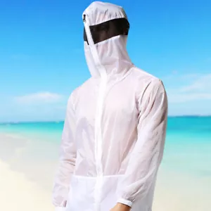 Chaqueta con capucha delgada a prueba de viento para playa con protección solar contra erupciones para hombre - Imagen 1 de 11