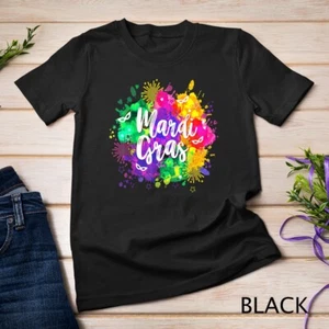 Mardi Gras Shirt For Women,Men & Kids Fat Tuesday T-Shirt Unisex T-shirt - Picture 1 of 16