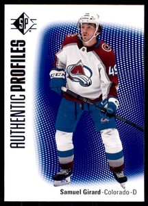 2021-22 UD SP Hockey Authentic Profiles Blue #AP-9 Samuel Girard