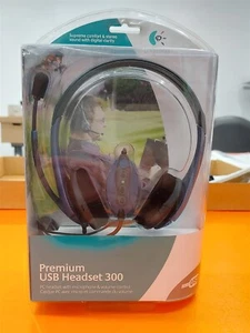 ⭐️⭐️⭐️⭐️⭐️ NEW Logitech Premium USB Headset w Microphone 300 980130-0403 - Picture 1 of 3
