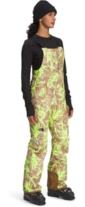North Face Damen Ski Schneehhose Lätzchen Overalls Freedom braun Prärie Blumenmuster 3X - Bild 1 von 4