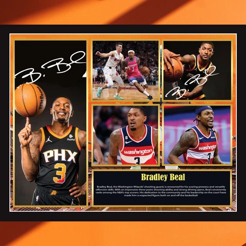 Bradley Beal, American Professional Basketball Player, Sports Memorabilia Frame Cover