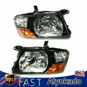 Pair Projector Headlights For 2000-2006 Mitsubishi Pajero Montero LED Front Lamp - Foto 1 di 12