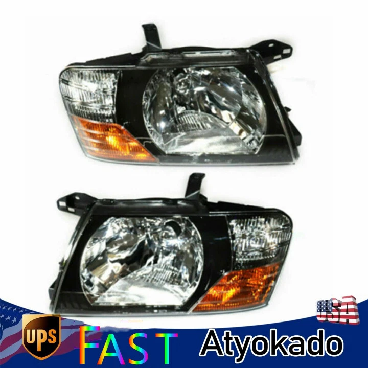 一对投影仪前灯适用于2000 - 2006三菱Pajero Montero LED前灯 — 第 1/4 张图片