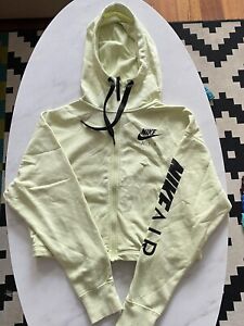 Women’s Nike Jumper Cropped Yellow Nike Air Size M Activewear