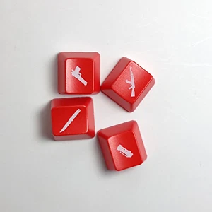 4 PCS Keycaps ABS OEM R4 Key Caps Rot Keycaps Transparent Keycaps Tastatur - Bild 1 von 6