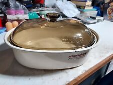 Vintage Magnawave Perfection Microwave Roaster Pan with Rack & Lid,From The 80's