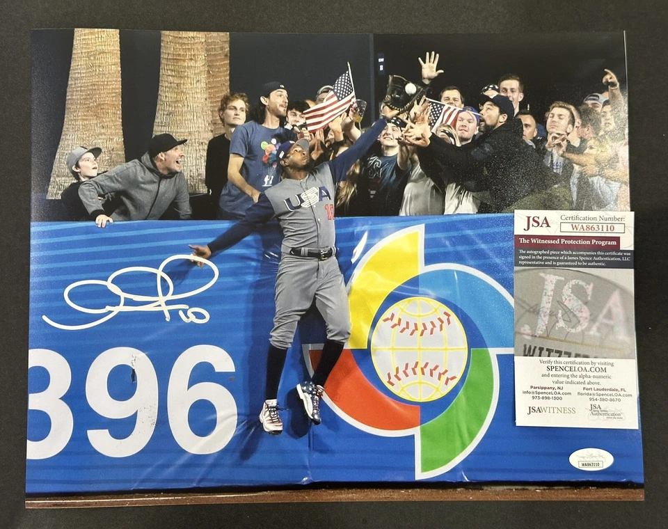 Adam Jones Signed 11x14 World Baseball Classic Photo Autographed Auto ~ JSA COA - Image 1 of 1
