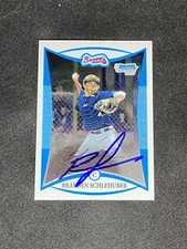 Braeden Schlebauer 2008 Bowman Chrome Draft Prospects #BDPP2 MILB Signed Card