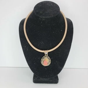 Sajen Sterlingsilber Druzy Träne Tropfen Anhänger Kordel Halskette 18”-21” - Bild 1 von 12