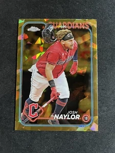 2024 Topps Chrome Sapphire GOLD /50 JOSH NAYLOR Guardians - Picture 1 of 2